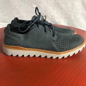 NEW Merrell Downtown Slate Men’s Size 9 Shoes Blue Full Grain Leather Sneakers